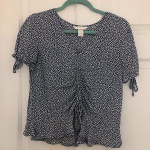 Chic Drawstring Blouse